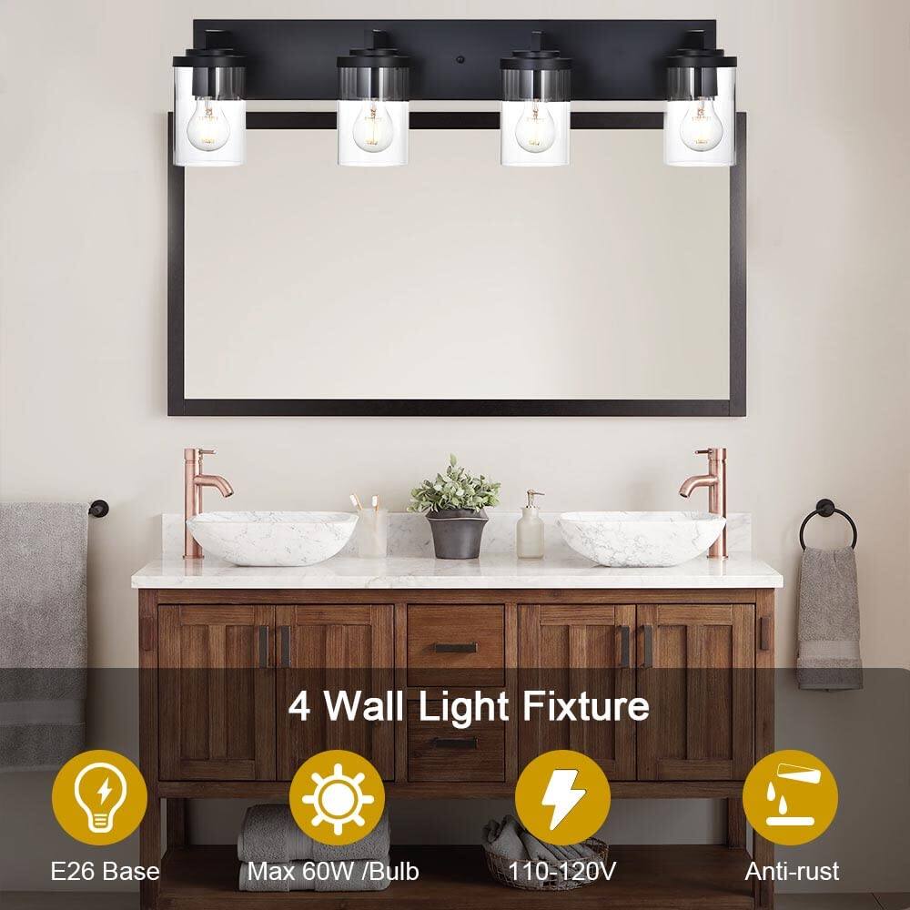 4 Wall Light Fixture  
E26 Base  
Max 60W / Bulb  
110-120V  
Anti-rust