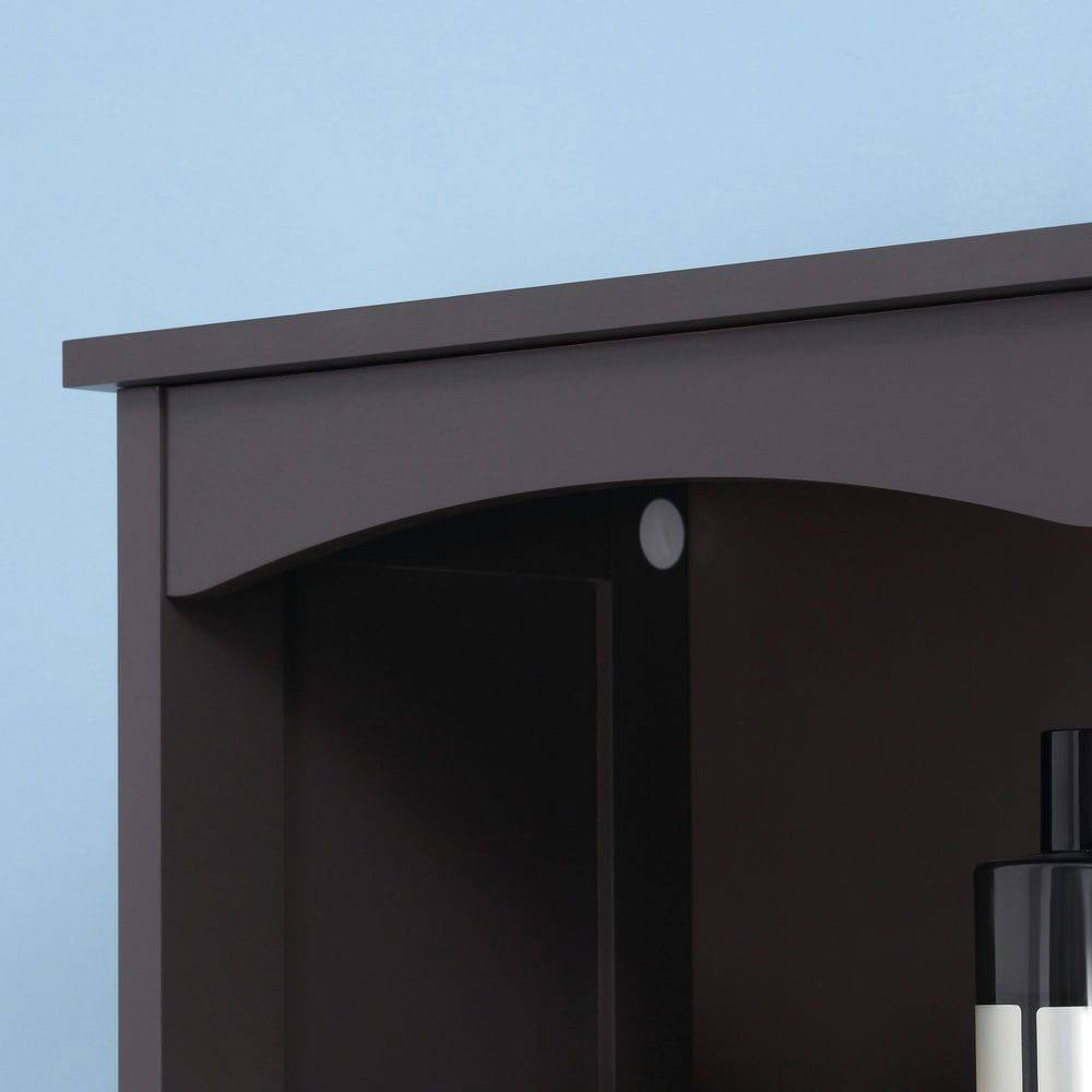 Angle. Kadyn - Bathroom Cabinet, Narrow Storage Unit, Floor Cabinet for Bathroom, Living Room, Entryway, Kitchen, Brown - Brown.