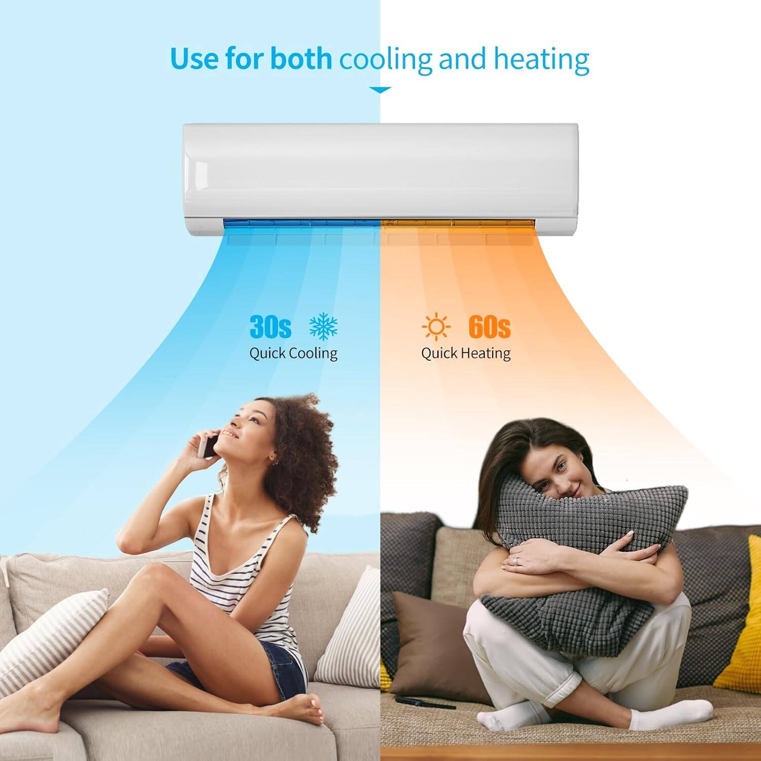 Use for both cooling and heating

30s Quick Cooling

60s Quick Heating