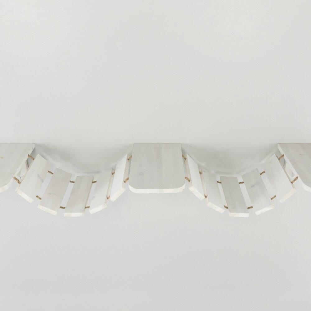 Alt View 2. TRIXIE - Multi-Level Wall Mounted Cat Perch with Bridge - White.