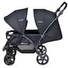 Costway - Foldable Twin Baby Double Stroller Lightweight Travel Stroller Infant Pushchair - Black