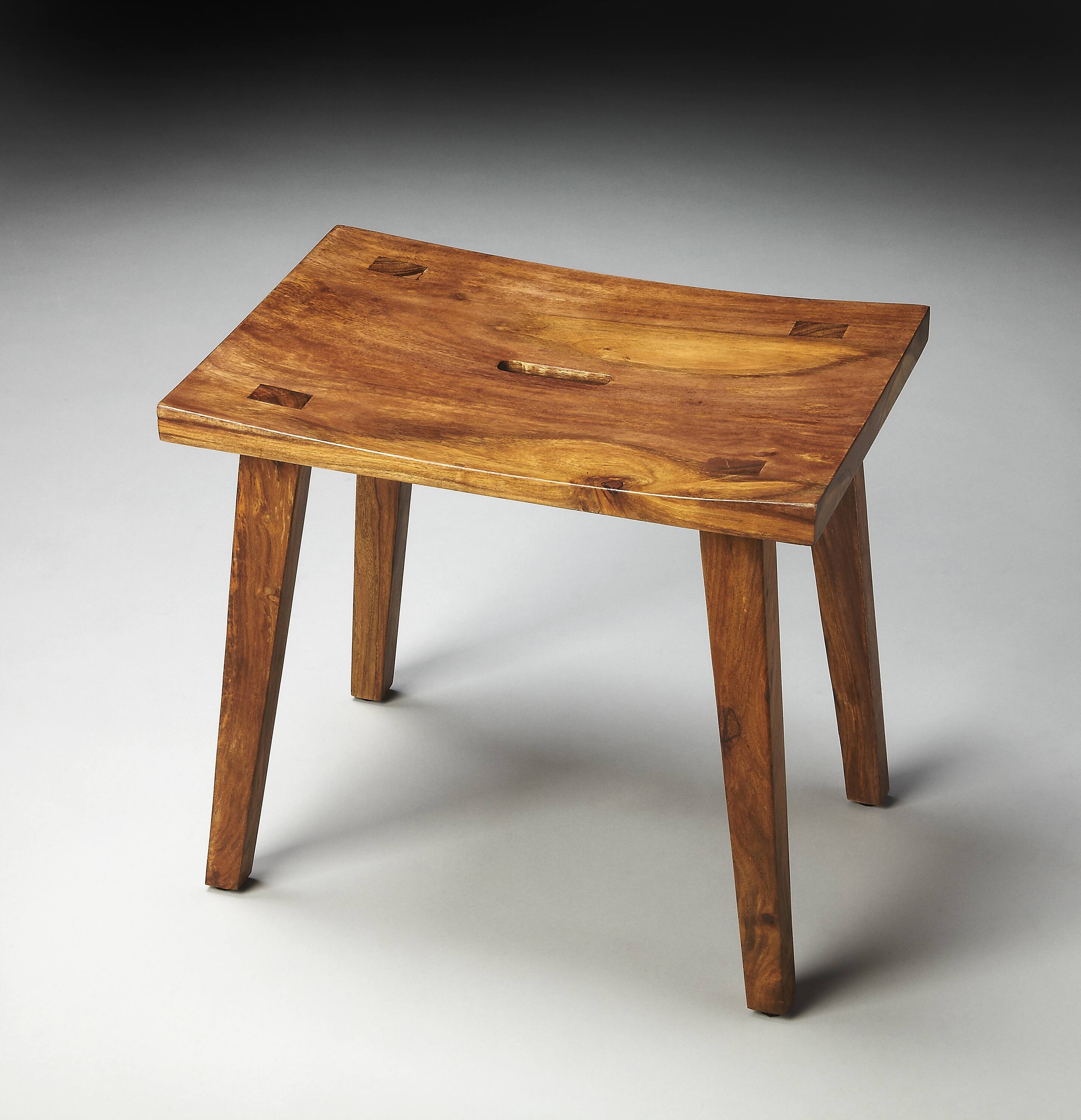 Alt View 1. Butler Specialty - Rohan Rectangular 19.5"W Stool - Light Brown.