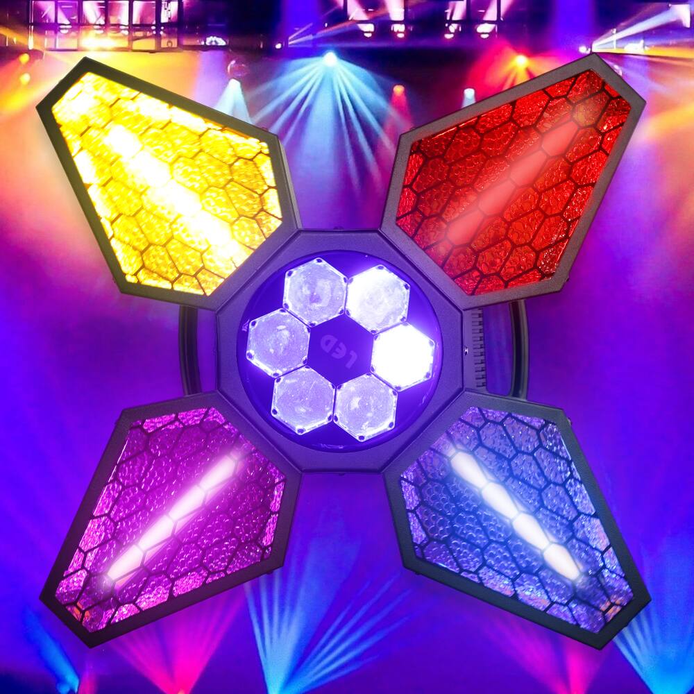 Alt View 9. Topteng - 4-Arm Bee Eye Zoom Beam Light 250W - DMX512 Stage Light, Dynamic Effects for Disco/Club/Stage Show.