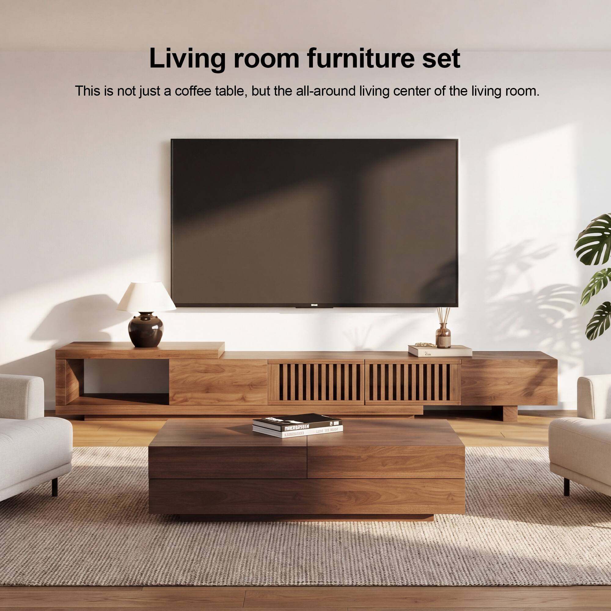 Living room furniture set  
This is not just a coffee table, but the all-around living center of the living room.