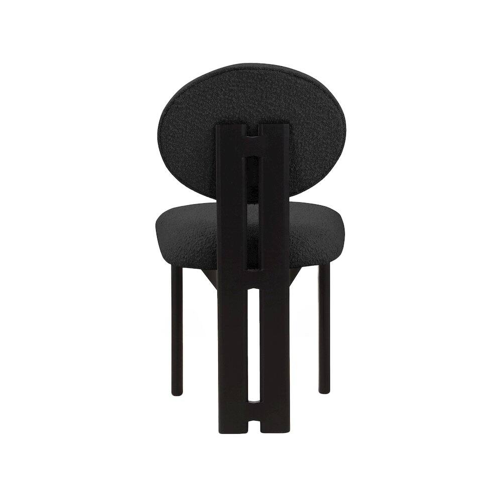 Alt View 1. Meridian Furniture - Napa Black Boucle Fabric Dining Chair, Set of 2 - Black.
