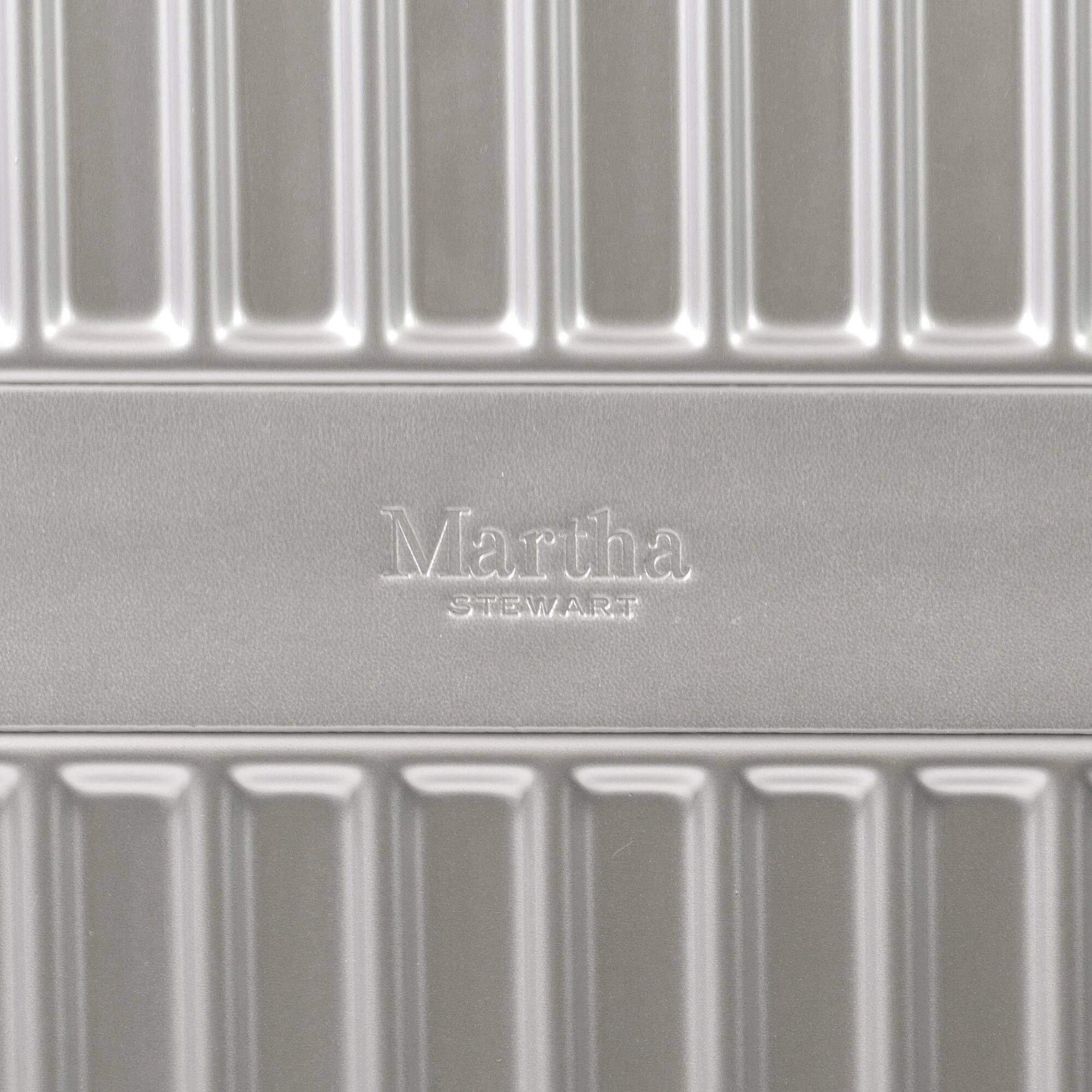 Martha Stewart The Bedford 3 Piece Hardcase Luggage Set Silver