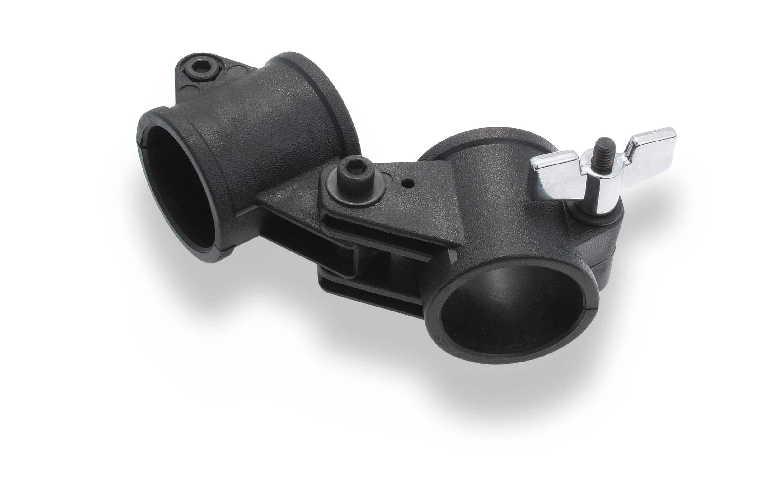 Gibraltar Hardware - Power Rack Hinged Angle Clamp, Durable High-Impact Plastic Connector for Mounting Rack Tubes at Adjustable Angles