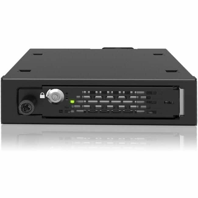 Icy Dock - ToughArmor MB491V5K-B Drive Bay Adapter for 3.5" PCI Express 5.0 - MCIO 4i (SFF-TA-1016) Host Interface