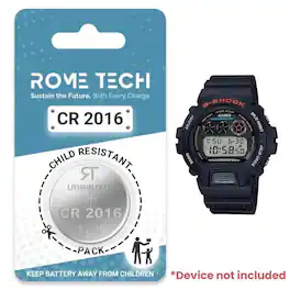RomeTech - Replacement Battery for G-SHOCK DW6900-1V Watch