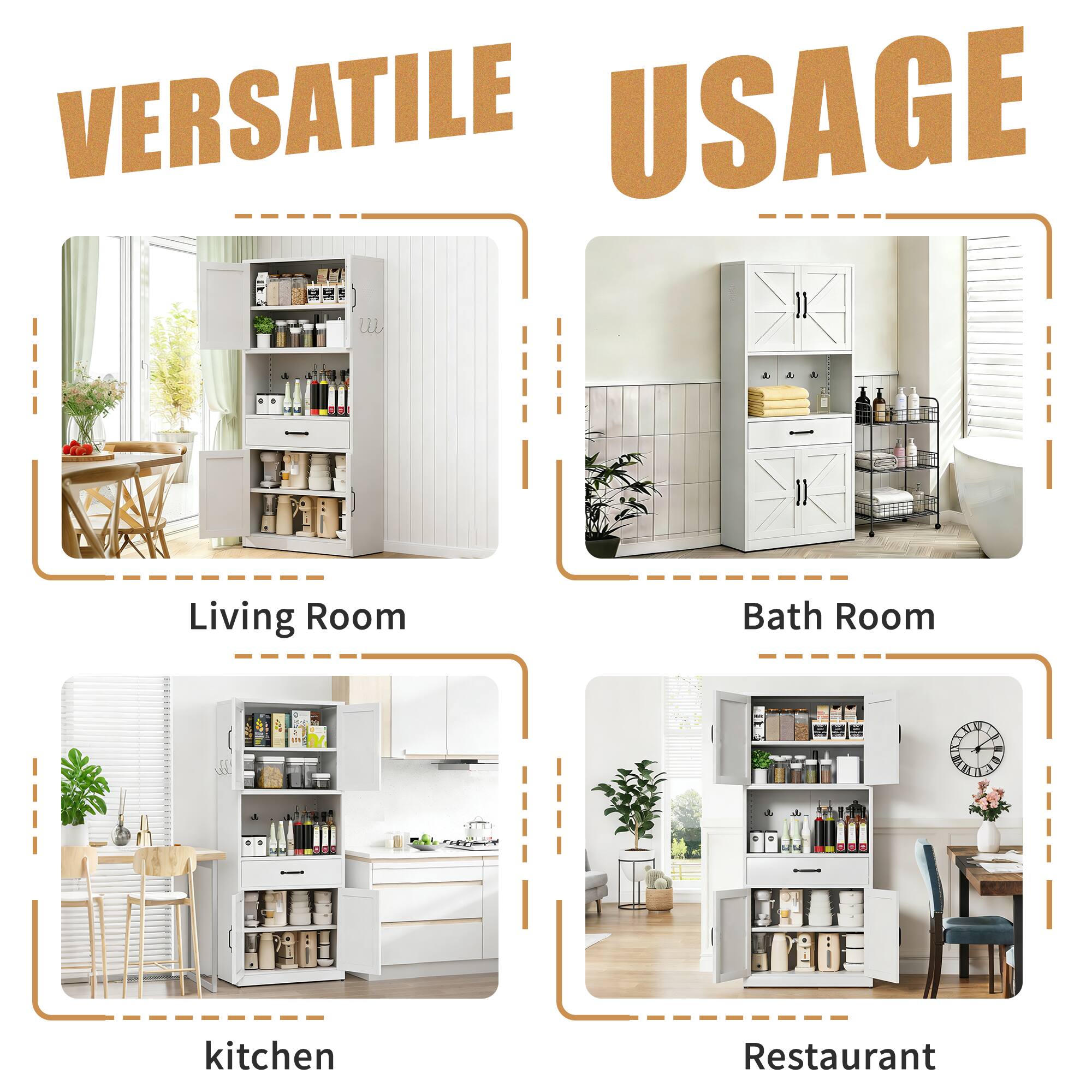 VERSATILE USAGE

- Living Room
- Bath Room
- kitchen
- Restaurant