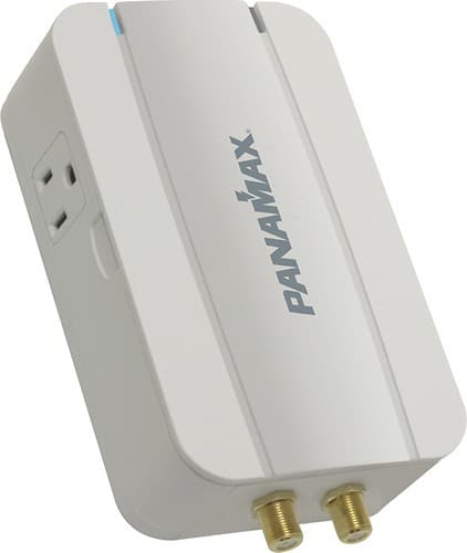 Panamax - 2-Outlet Surge Protector - White - Angle