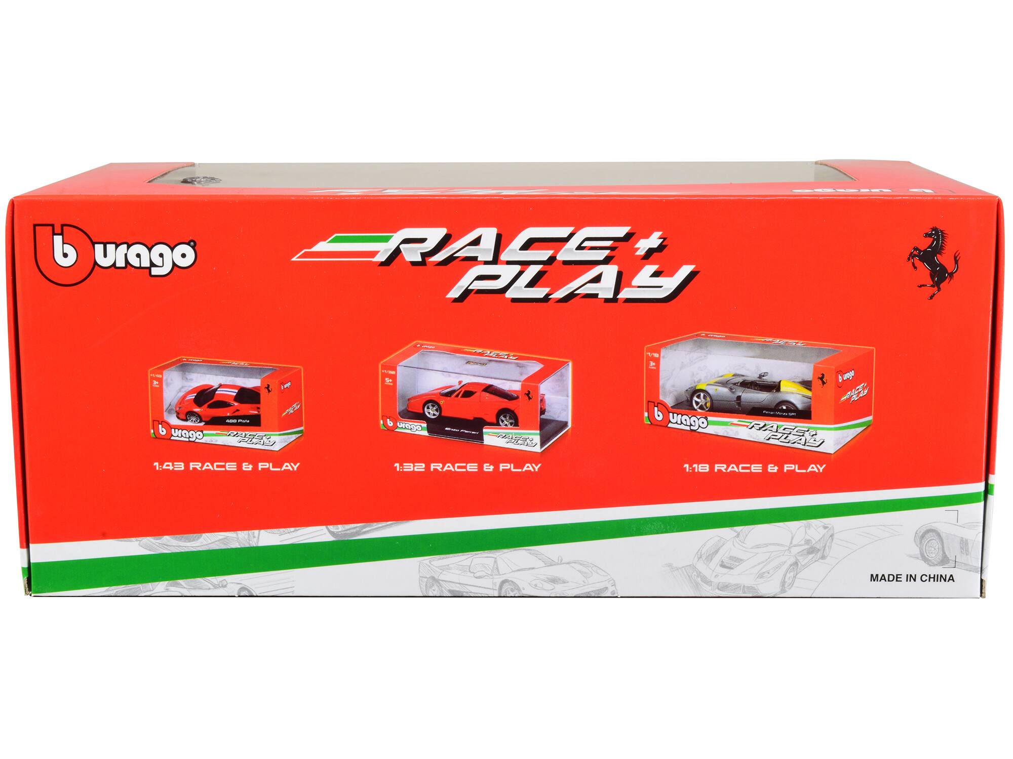 - Bburago RACE PLAY
- Bburago FESL PU
- LeiT
- 1:43 RACE E PLAY
- 1:32 RACE E PLAY
- 1:18 RACE E PLAY
- MADE IN CHINA
