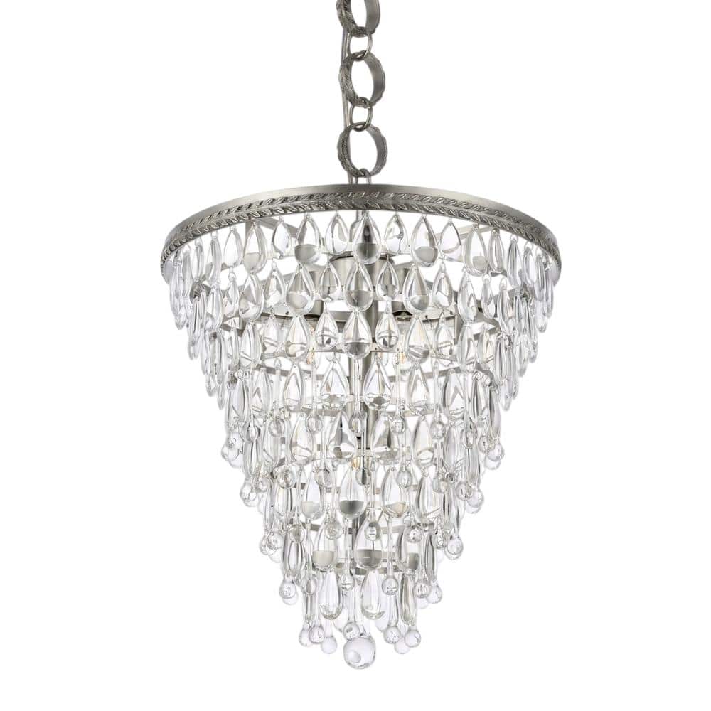 Urban Classic - Nordic 5 light Pendant Clear Royal Cut Crystal - Antique Silver price history on PriceWatchPro