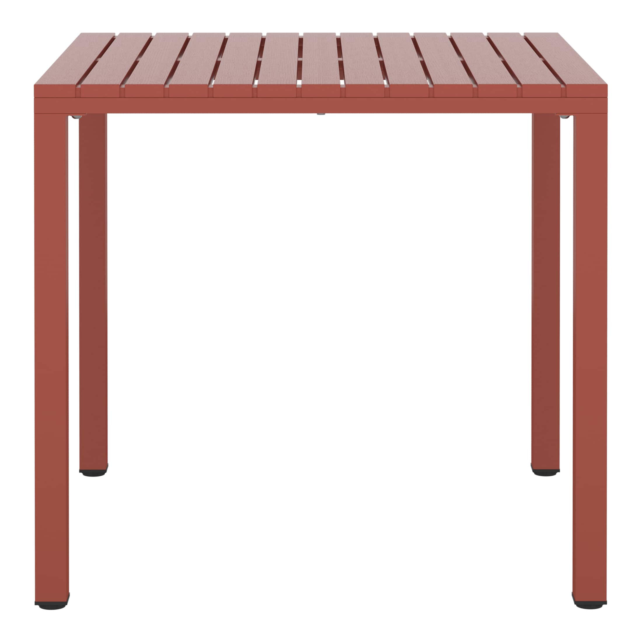 "WestinTrends - Playa 31.5"" Iron Metal Frame Outdoor Square Patio Dining Table - Red" price history on PriceWatchPro