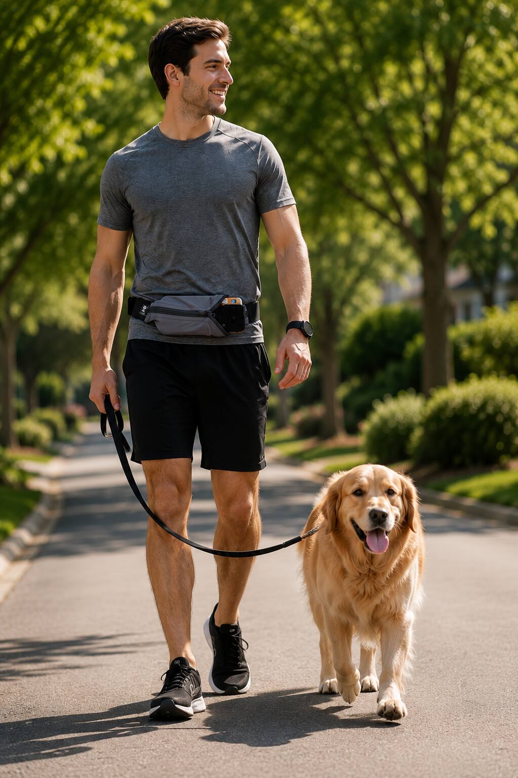 Left. SPIBelt - The Original Running Belt - Anthracite.