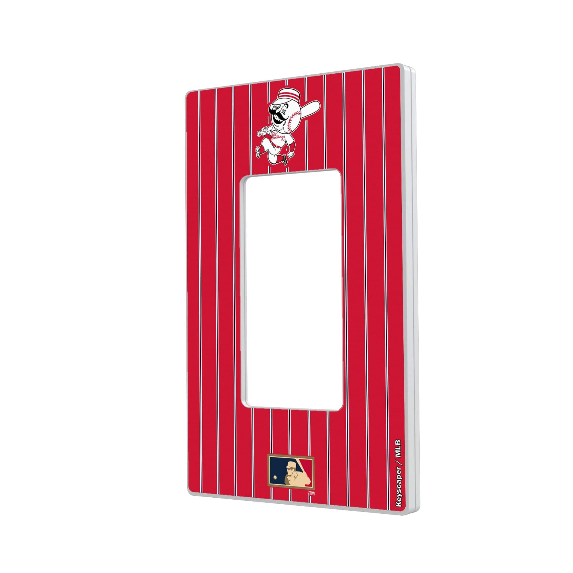 Keyscaper - Cincinnati Reds 1953-1967 Cooperstown Pinstripe Single Rocker Light Switch Plate - Multicolor price history on PriceWatchPro