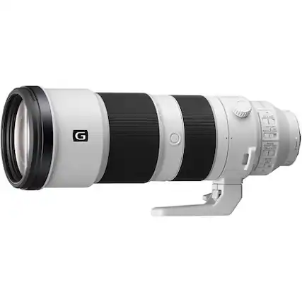 Front. Sony - Sony FE SEL200600G 200-600mm F/5.6-6.3 G OSS Lens White/Black (International Version) - White.