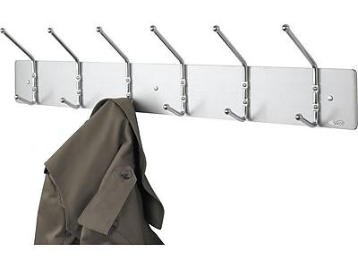 Alt View 3. Safco - Safco Wall Rack, Silver, Metal (4162) - Satin Aluminum.