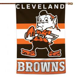 WinCraft - Cleveland Browns 28" x 40" Classic Logo Single-Sided Vertical Banner - Multicolor