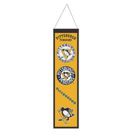 WinCraft - Pittsburgh Penguins 8" x 32" Slogan Wool Banner - Multicolor