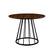 Alt View Zoom 31. Walker Edison - Modern Round Cage-Leg Dining Table - Dark Walnut.