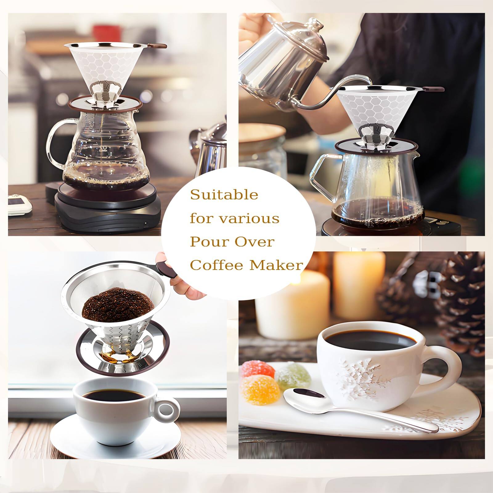 Suitable for various Pour Over Coffee Maker