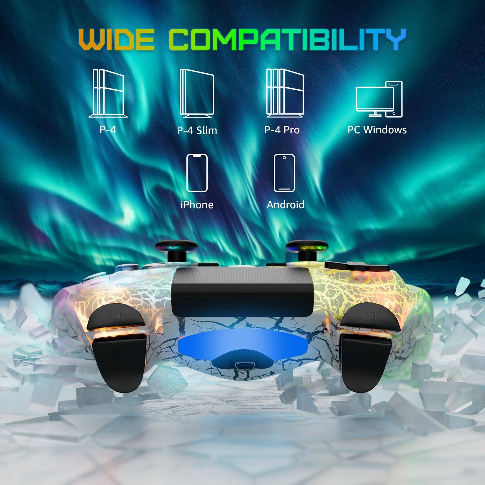 WIDE COMPATIBILITY

- P-4
- P-4 Slim
- P-4 Pro
- PC Windows
- iPhone
- Android