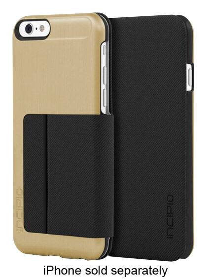 Front. Incipio - Highland Case for Apple® iPhone® 6 and 6s - Gold/Black.