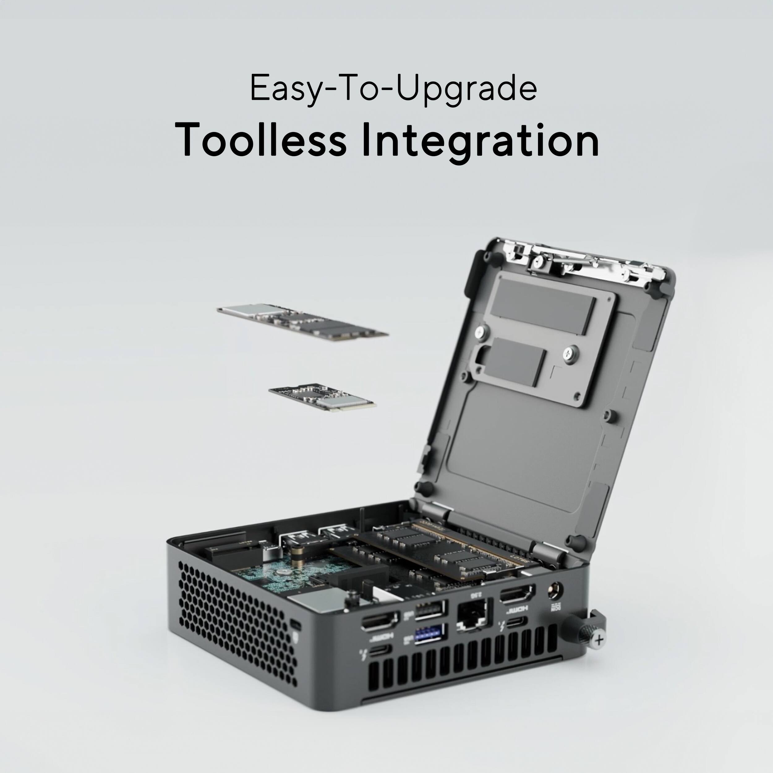 Easy-To-Upgrade Toolless Integration