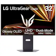LG UltraGear OLED 32"
Glossy OLED
UHD 3840x2160
Dual-Mode 165Hz / 330Hz