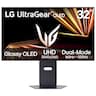LG - UltraGear 32" OLED Dual Mode (4K UHD 165Hz, FHD 330Hz) 0.03ms G-Sync/FreeSync Premium Pro Gaming Monitor with - Black