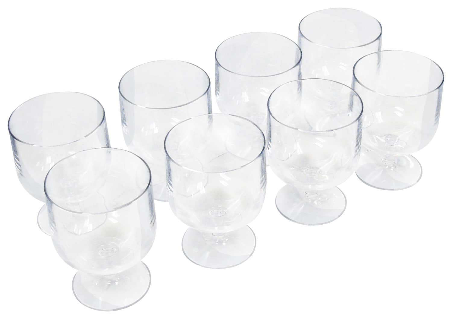 Best Buy Epicureanist 8 Piece Acrylic Wine Glass Set Clear Ep Acrwg01 2442