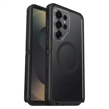 Front. OtterBox - Defender Series Pro XT Hard Shell for Samsung Galaxy S26 Ultra - Black.
