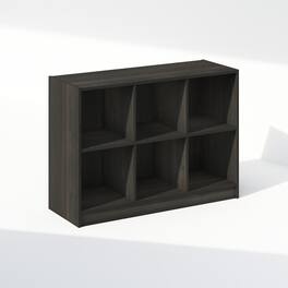Furinno - Basic 3x2 Cube Organizer Shelf Storage, Bookcase - Espresso