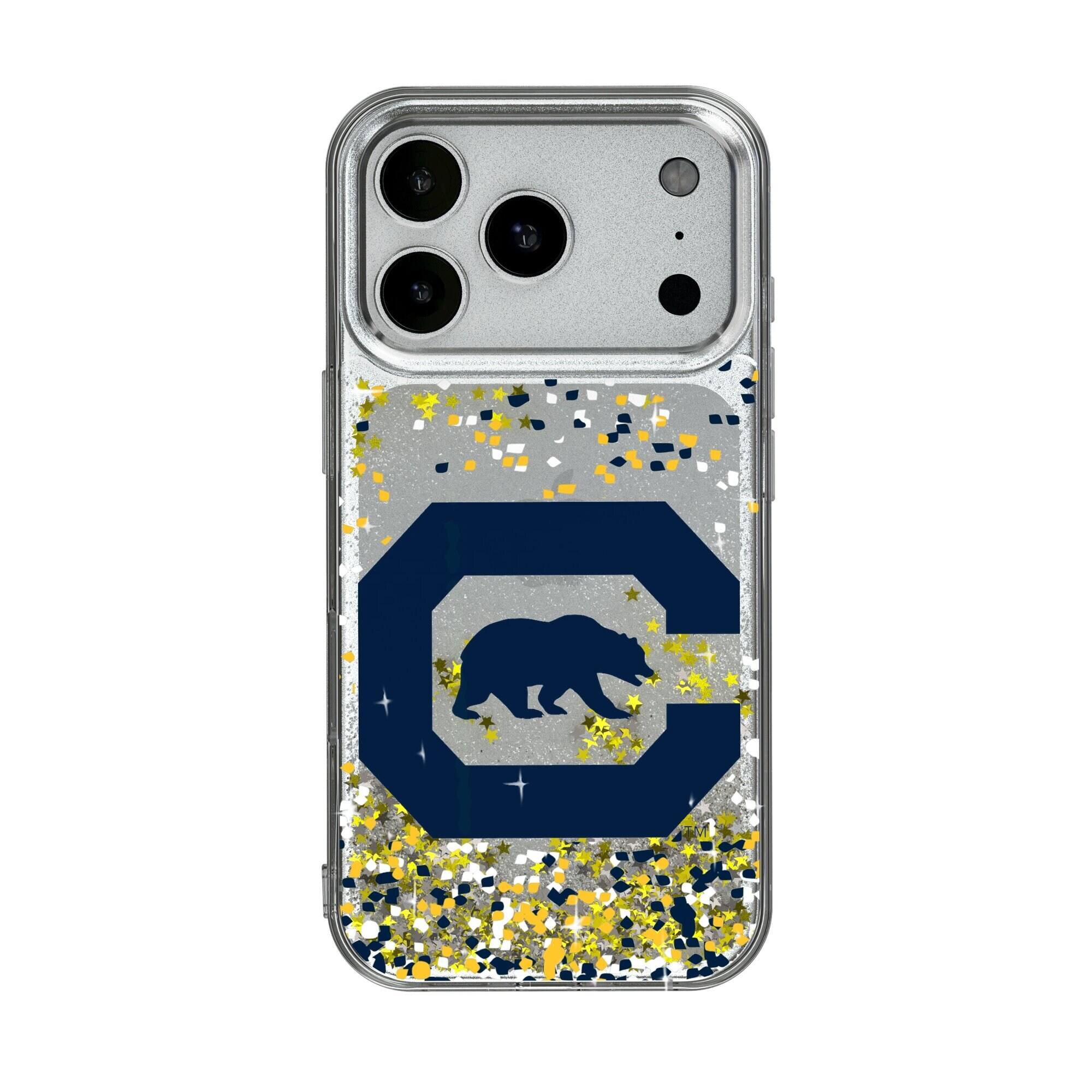 Keyscaper - NCAA - Cal Bears iPhone Glitter Case with Confetti Design - 17 Pro - Multicolor price history on PriceWatchPro