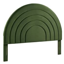 Solana Arched Performance Velvet Queen Headboard by Modway - Green