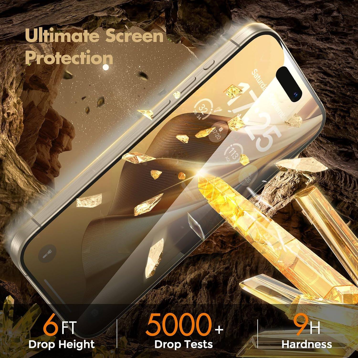 Ultimate Screen Protection

6 FT Drop Height
5000+ Drop Tests
9H Hardness