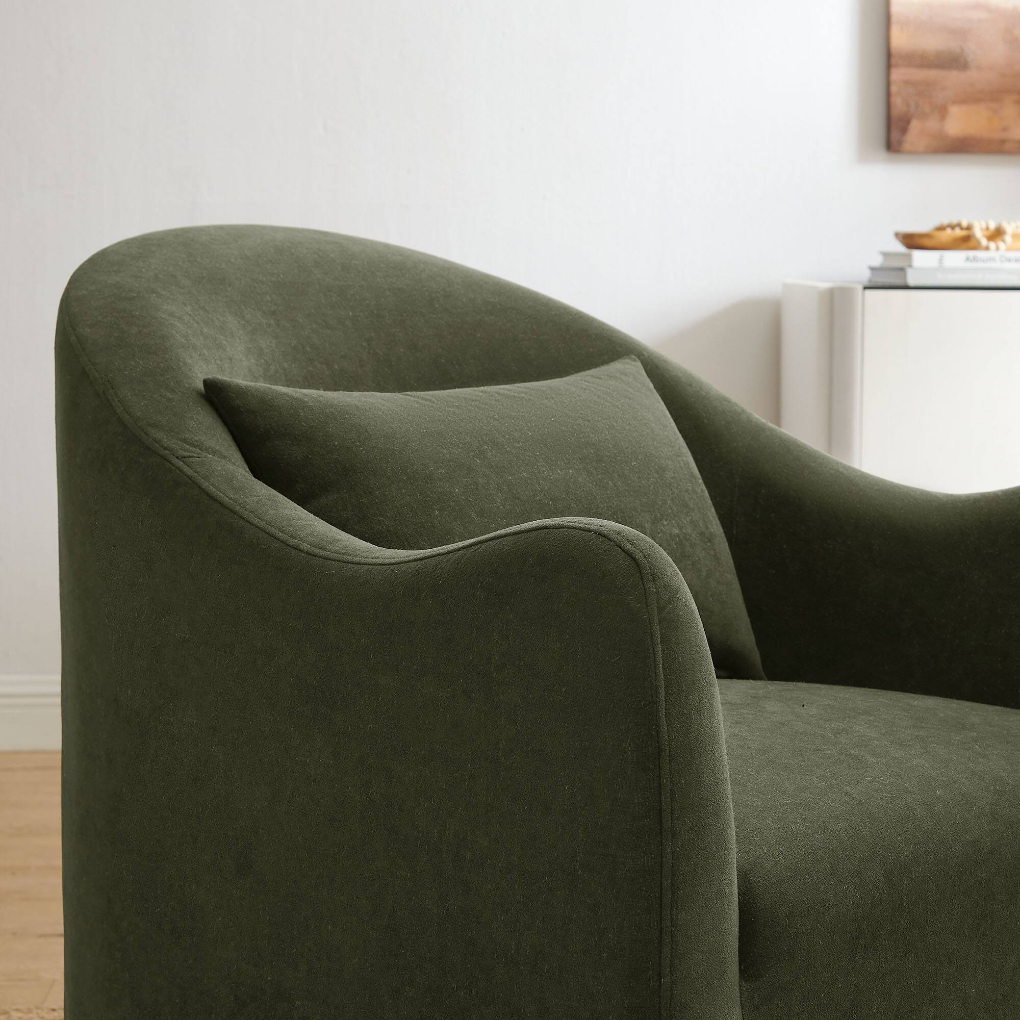 Alt View 1. Modway - Bardot Slipcovered Linen Blend Accent Chair by Modway - Sage.