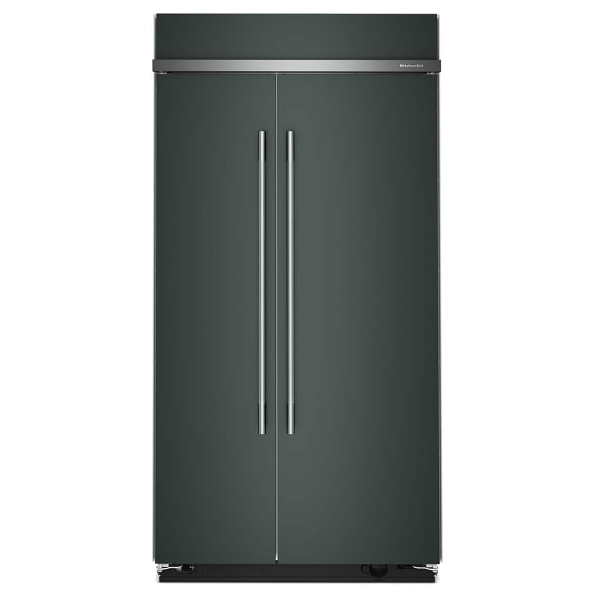 Front. KitchenAid - 25.5 Cu. Ft. Built-In Side-by-Side Refrigerator with Platinum Interior - Juniper.