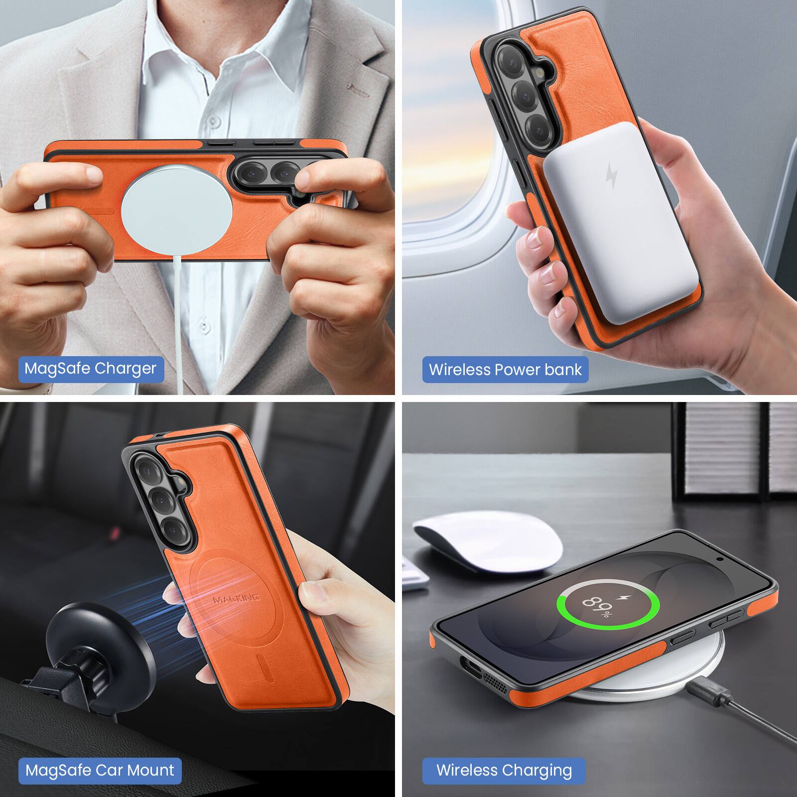 MagSafe Charger Wireless Power bank NAROIE + 89% an MagSafe Car Mount Wireless Charging