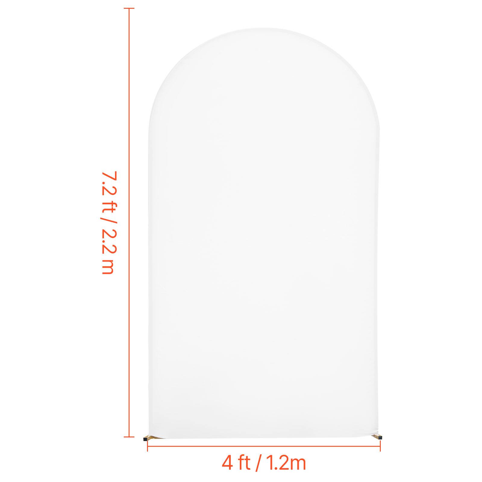 7.2 ft / 2.2 m  
4 ft / 1.2 m