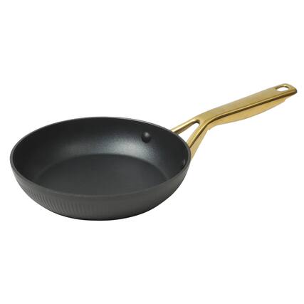 Front. Oster - Oster Abbottsford 11 Inch Nonstick Aluminum Frying Pan in Black - Black.