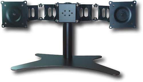 DoubleSight - Dual Display Stand - Black - Larger Front