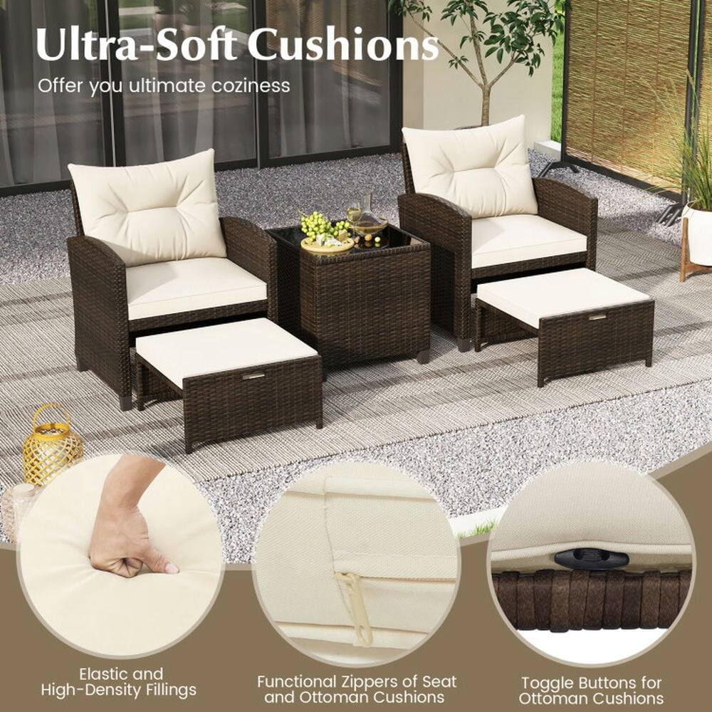 Ultra-Soft Cushions  
Offer you ultimate coziness

- Elastic and High-Density Fillings
- Functional Zippers of Seat and Ottoman Cushions
- Toggle Buttons for Ottoman Cushions