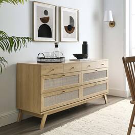 Soma 8-Drawer Dresser by Modway - Oak