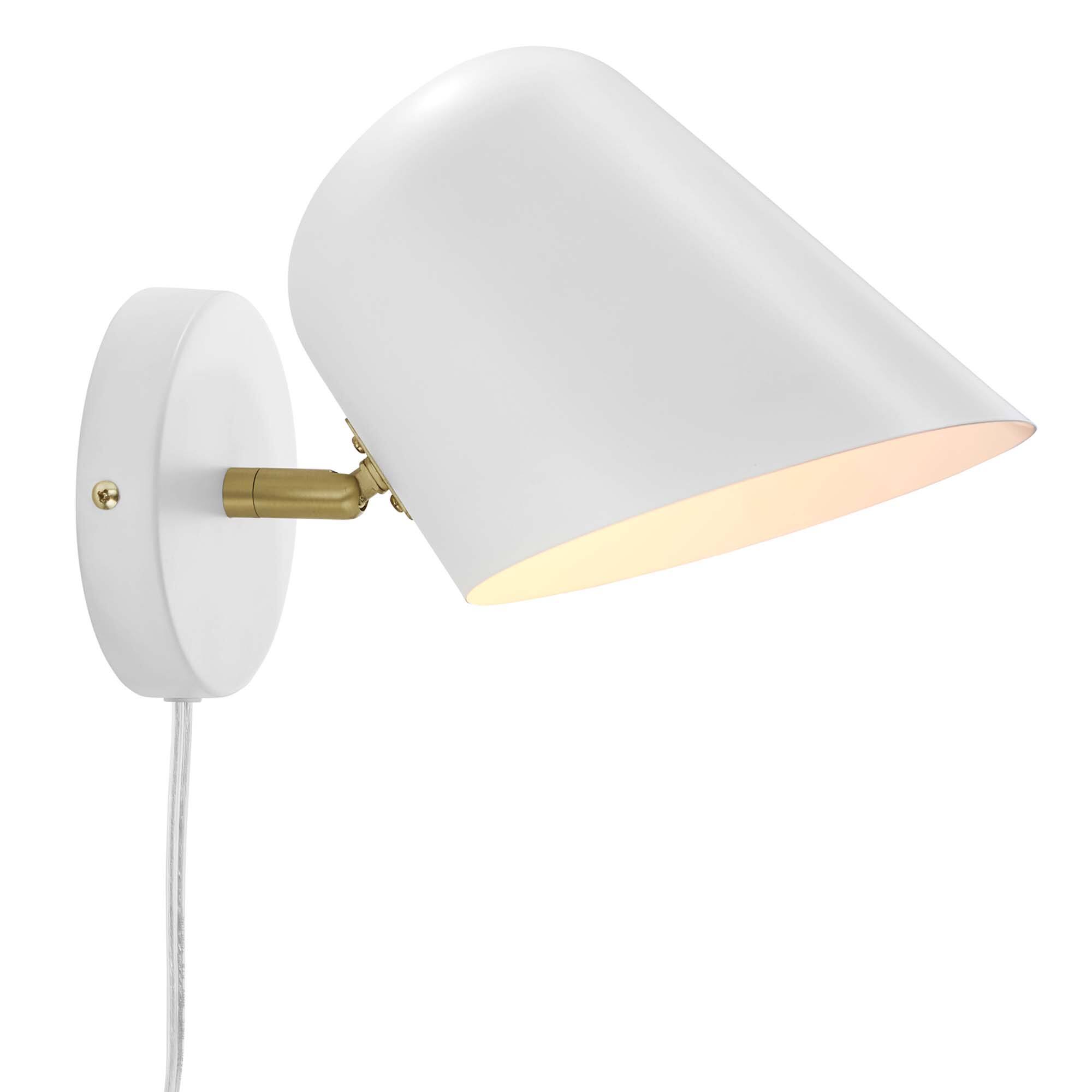 Angle. Modway - Briana Swivel Wall Sconce by Modway - White.