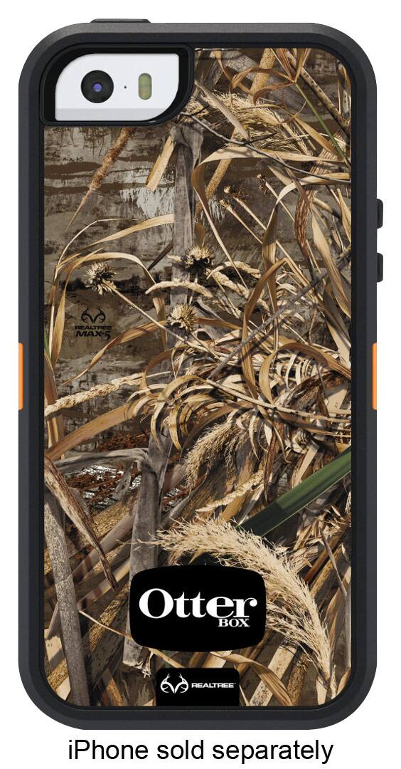 Front. OtterBox - Defender Series Case for Apple® iPhone® 5 and 5s - MAX 5 BLAZE.