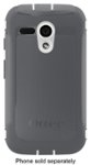 Front Zoom. OtterBox - Defender Series Case for Motorola Moto G Cell Phones - White/Gunmetal Gray.