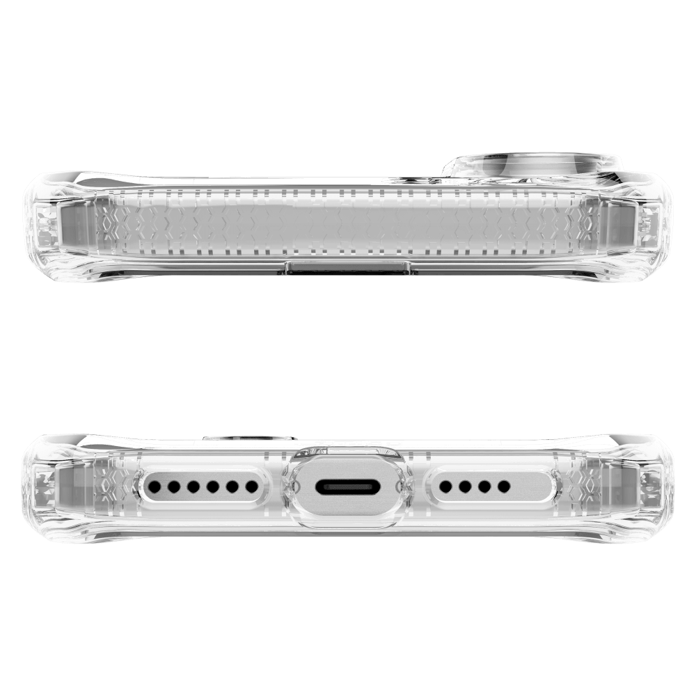 Alt View 4. Itskins - ITSKINS Hybrid_R // Mood Case for MagSafe for Apple iPhone 16 - Clear / Purple - Multicolor.