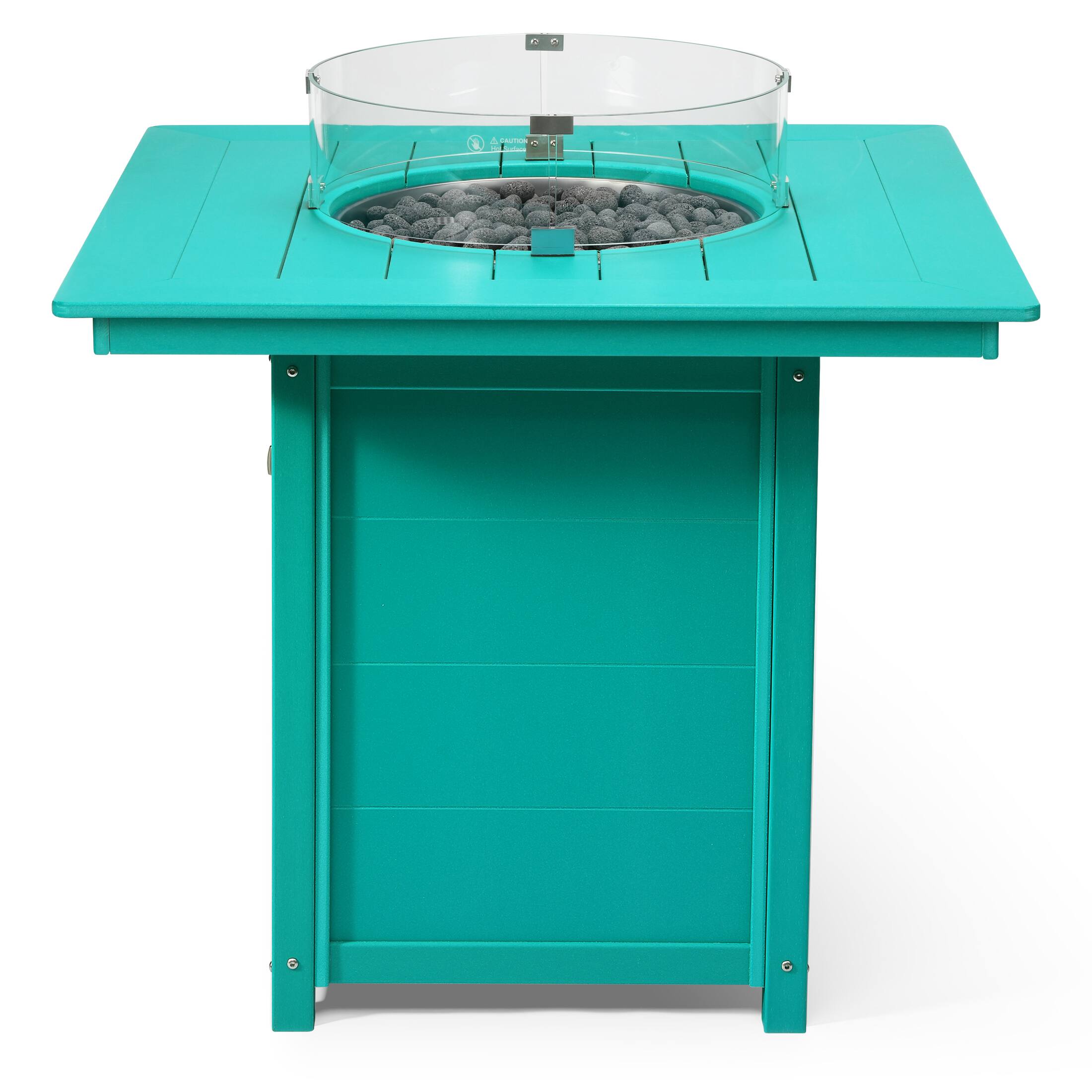 Alt View 1. WestinTrends - WestinTrends Helios 42" Modern Outdoor Patio Gas Propane Square Fire Pit Table.